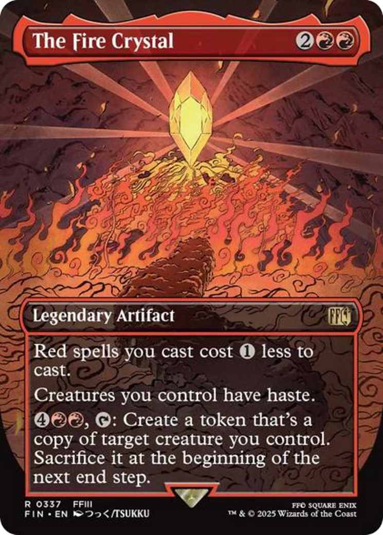 The Fire Crystal (Borderless) [FINAL FANTASY] [Foil]