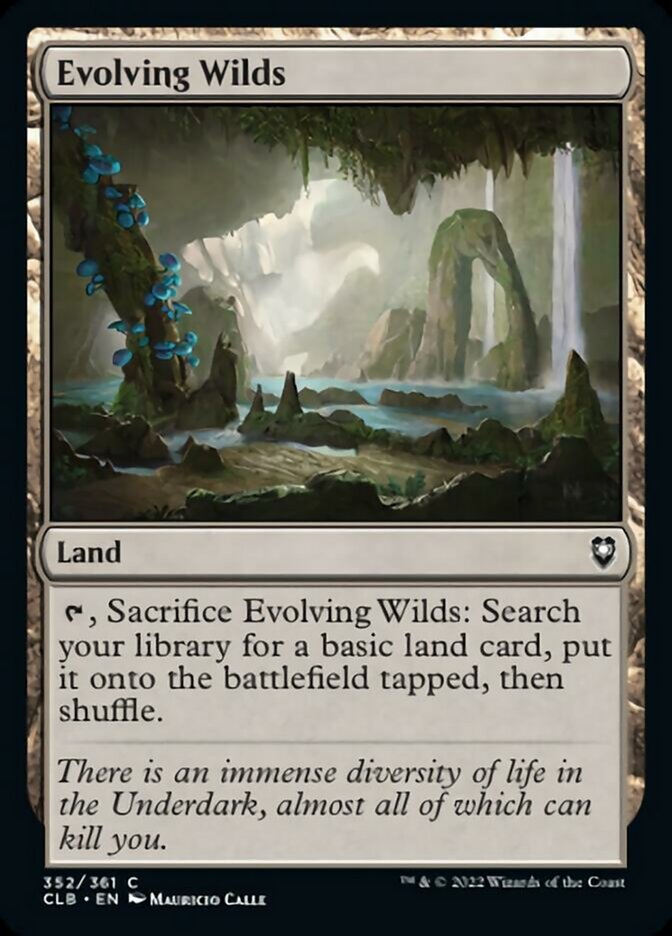 Evolving Wilds [Commander Legends: Battle for Baldur's Gate] [Foil]