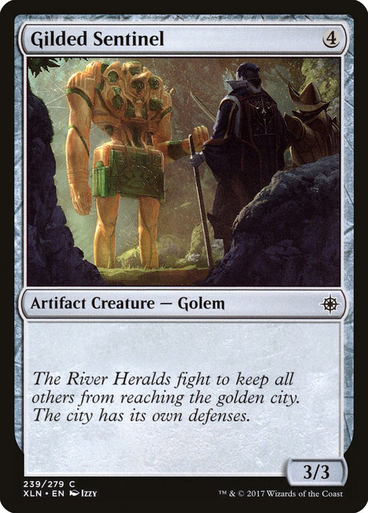Gilded Sentinel [Ixalan] [Foil]