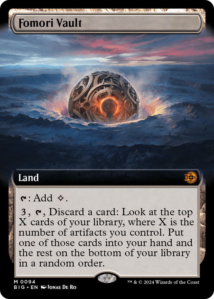 Fomori Vault (Extended Art) [Outlaws of Thunder Junction: The Big Score] [Foil]