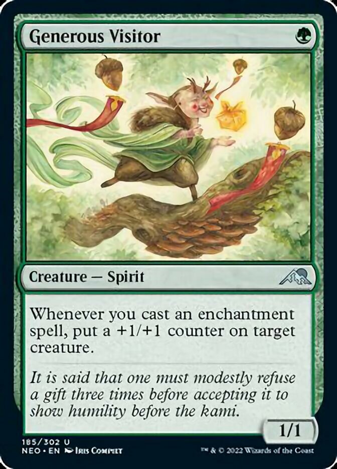 Generous Visitor [Kamigawa: Neon Dynasty] [Foil]