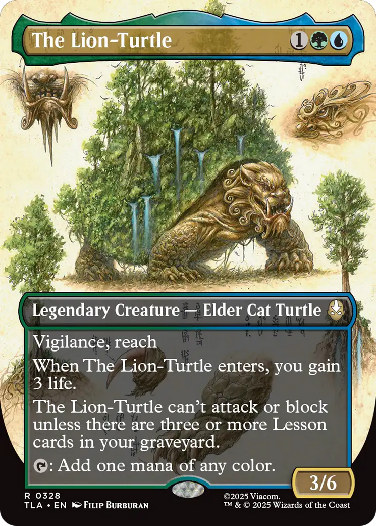 The Lion-Turtle (Borderless) [Avatar: The Last Airbender] [Foil]