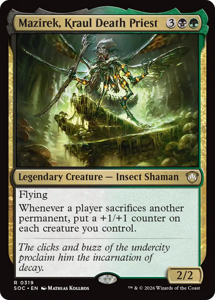 Mazirek, Kraul Death Priest [Secrets of Strixhaven Commander] [Foil]