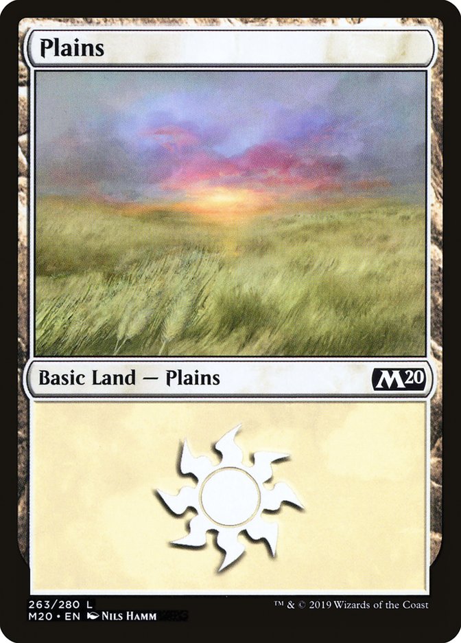 Plains (263) [Core Set 2020] [Foil]