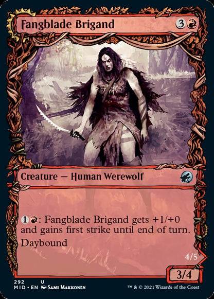 Fangblade Brigand // Fangblade Eviscerator (Showcase Equinox) [Innistrad: Midnight Hunt] [Foil]