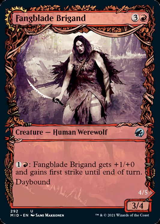 Fangblade Brigand // Fangblade Eviscerator (Showcase Equinox) [Innistrad: Midnight Hunt] [Foil]