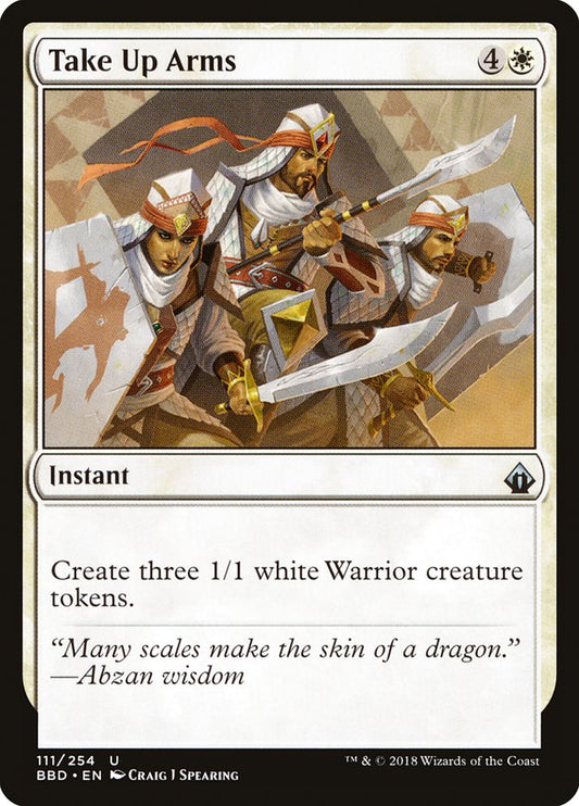 Take Up Arms [Battlebond] [Foil]