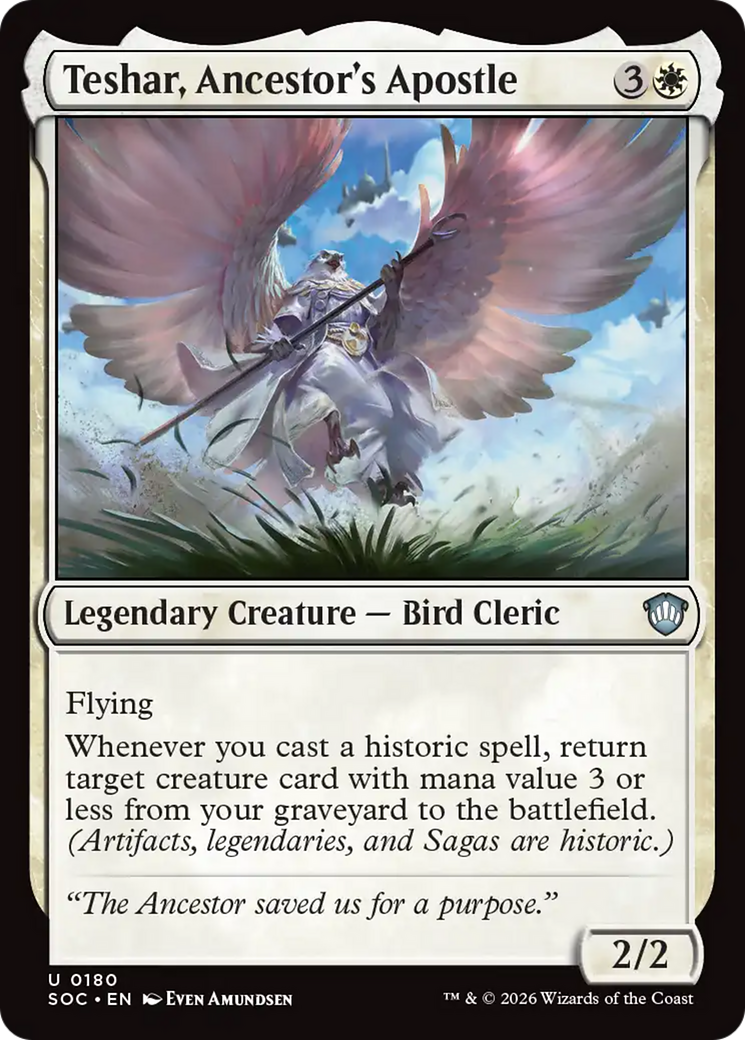 Teshar, Ancestor's Apostle [Secrets of Strixhaven Commander] [Foil]