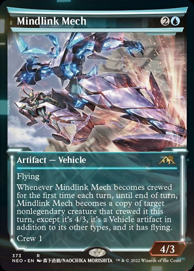 Mindlink Mech (Showcase Soft Glow) [Kamigawa: Neon Dynasty] [Foil]