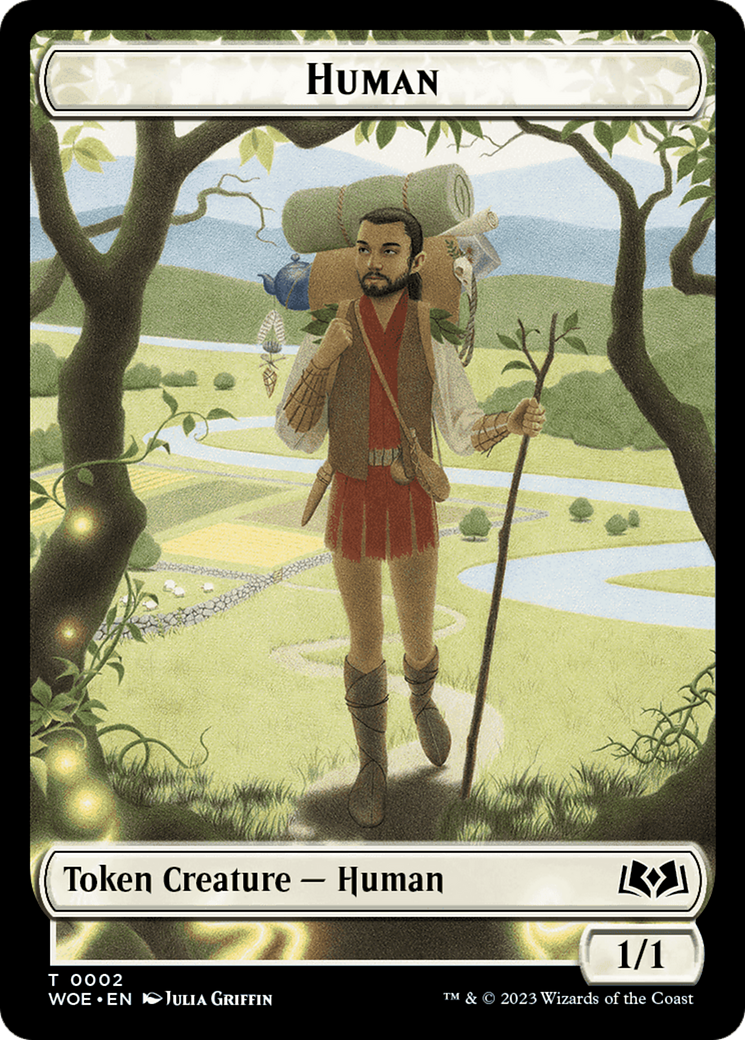 Human Token [Wilds of Eldraine Tokens] [Foil]