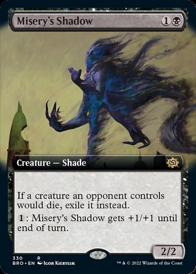 Misery's Shadow (Extended Art) [The Brothers' War] [Foil]