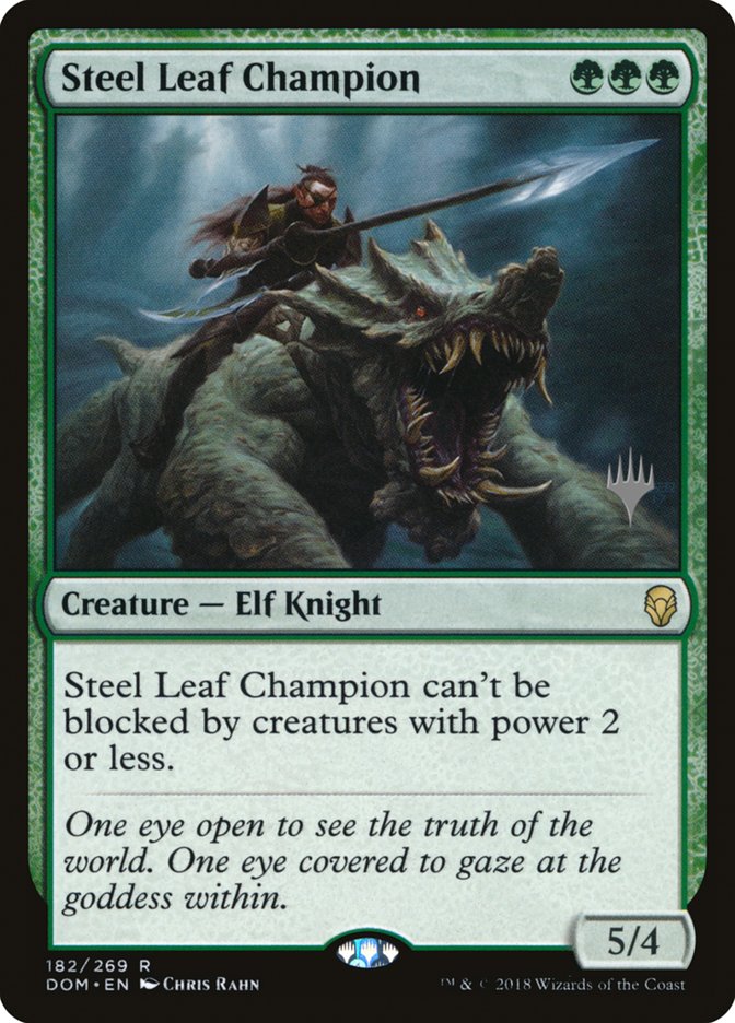 Steel Leaf Champion (Promo Pack) [Dominaria Promos] [Foil]