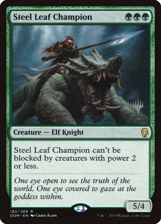 Steel Leaf Champion (Promo Pack) [Dominaria Promos] [Foil]