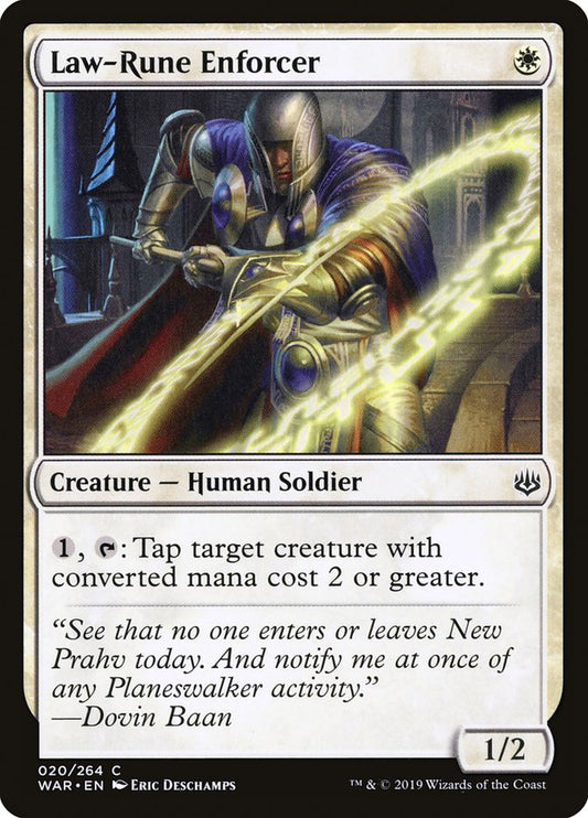 Law-Rune Enforcer [War of the Spark] [Foil]
