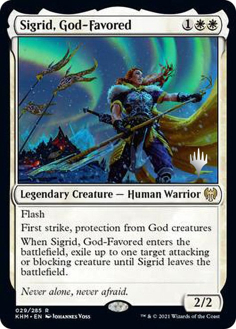 Sigrid, God-Favored (Promo Pack) [Kaldheim Promos] [Foil]