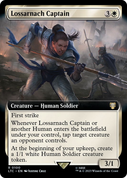 Lossarnach Captain (Extended Art) [The Lord of the Rings: Tales of Middle-Earth Commander] [Foil]