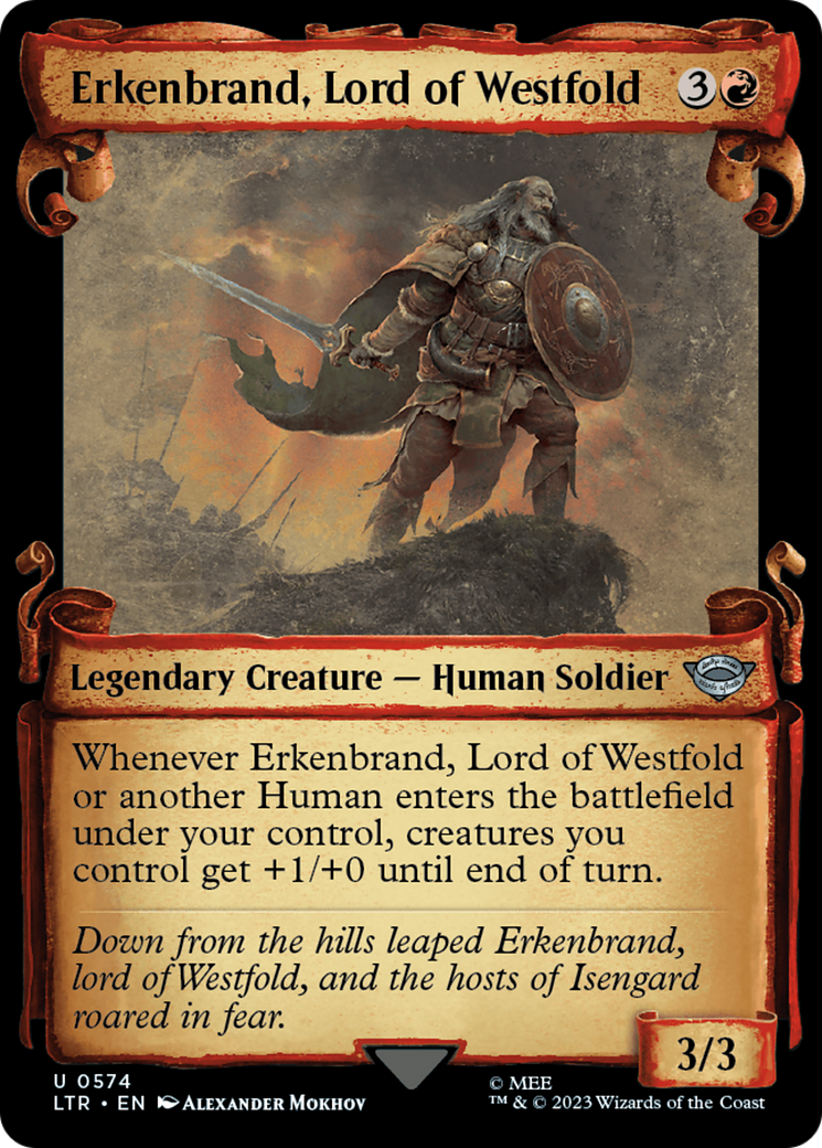 Erkenbrand, Lord of Westfold [The Lord of the Rings: Tales of Middle-Earth Showcase Scrolls] [Foil]