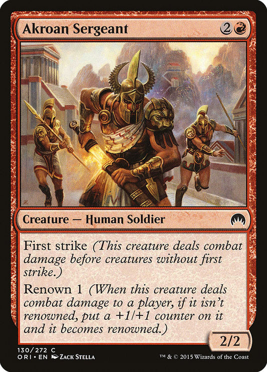 Akroan Sergeant [Magic Origins] [Foil]