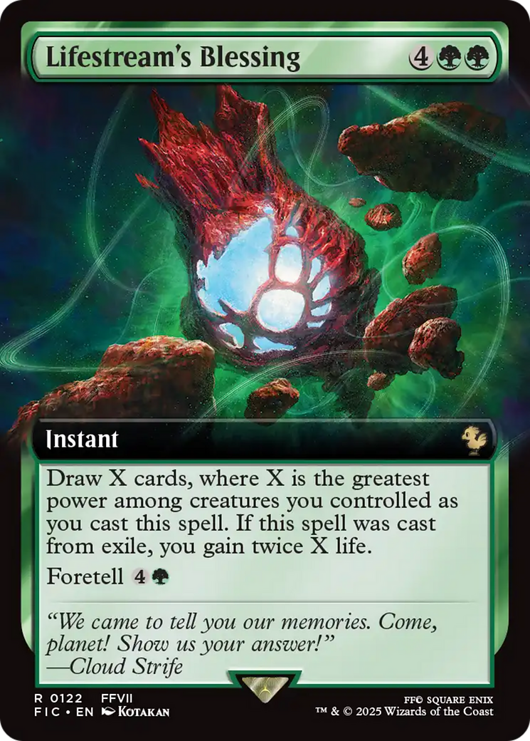 Lifestream's Blessing (Extended Art) [FINAL FANTASY Commander] [Foil]