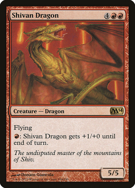 Shivan Dragon [Core Set 2014] [Foil]