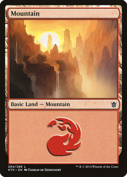 Mountain (264) [Khans of Tarkir] [Foil]