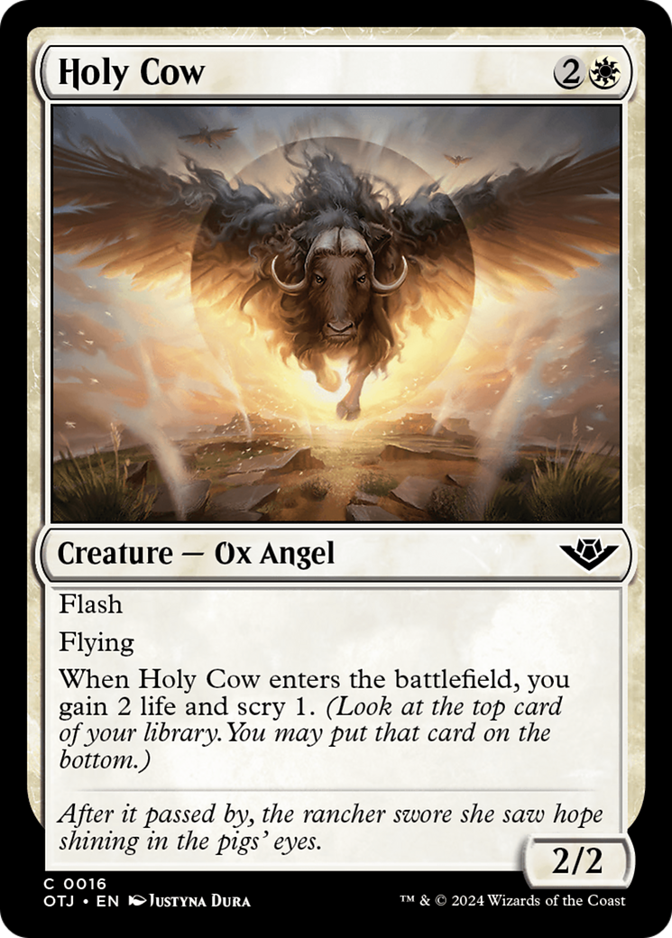Holy Cow [Outlaws of Thunder Junction] [Foil]
