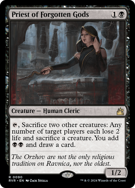 Priest of Forgotten Gods [Ravnica Remastered] [Foil]