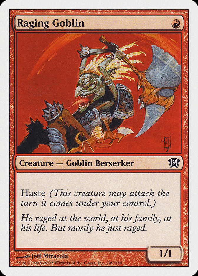 Raging Goblin [Ninth Edition] [Foil]