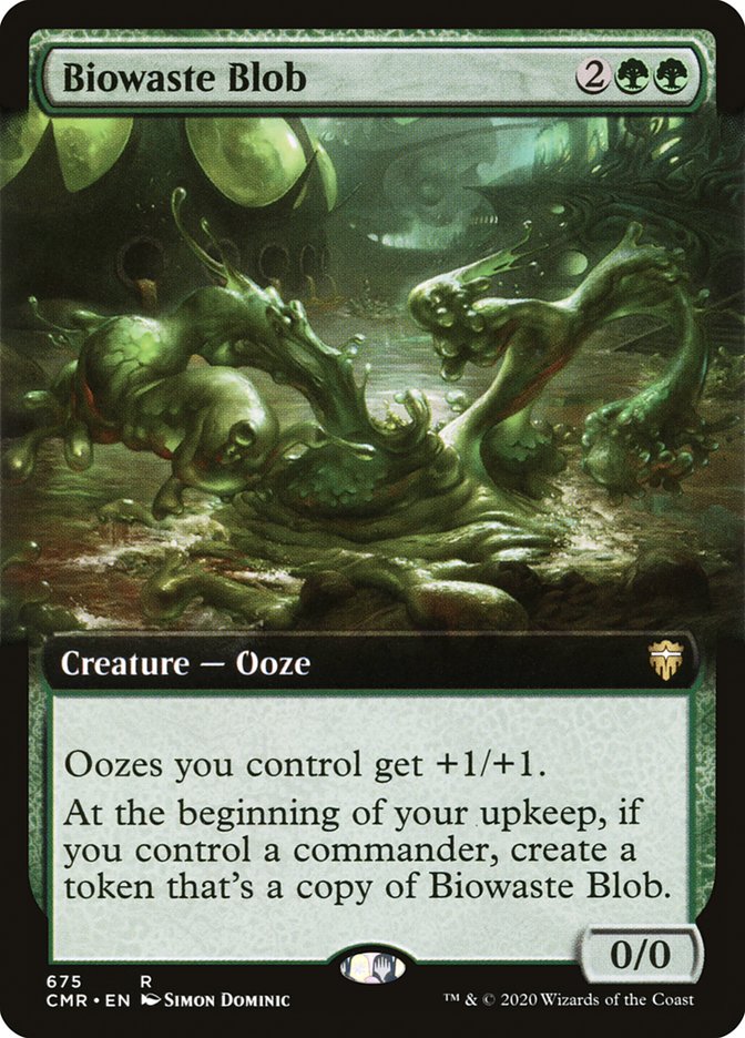 Biowaste Blob (Extended Art) [Commander Legends] [Foil]
