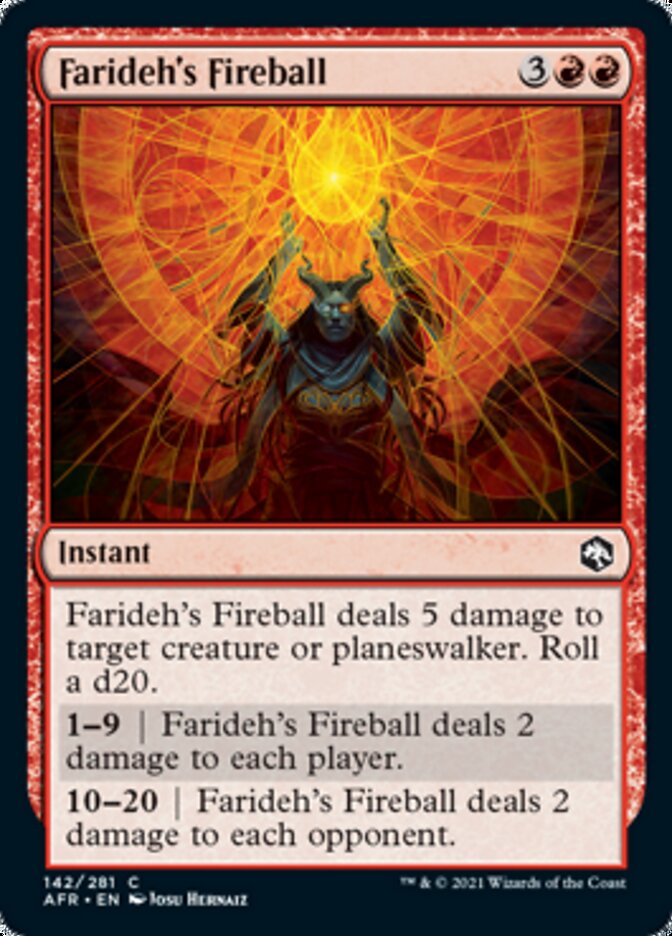 Farideh's Fireball [Dungeons & Dragons: Adventures in the Forgotten Realms] [Foil]