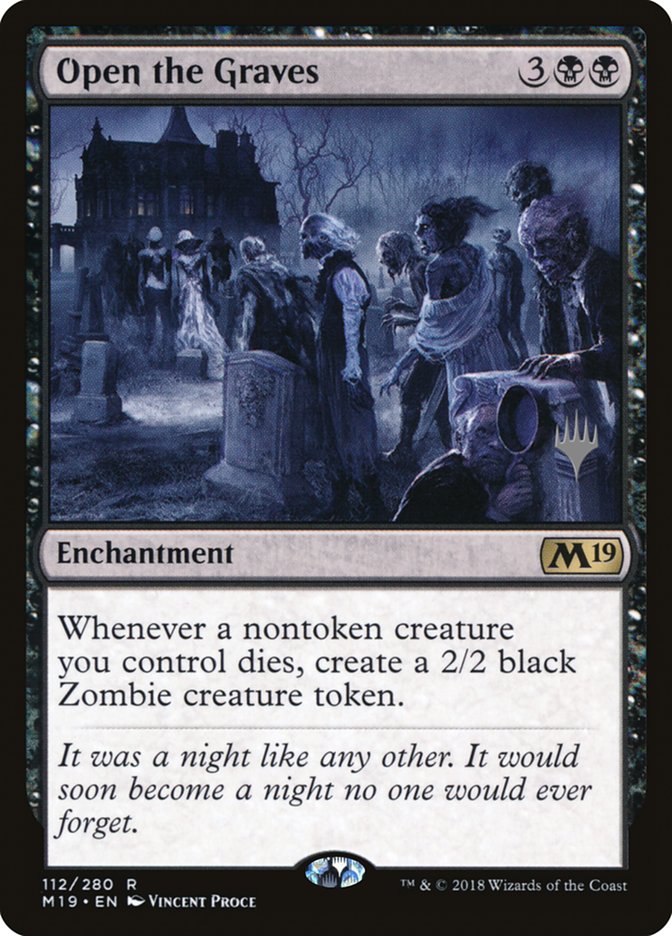 Open the Graves (Promo Pack) [Core Set 2019 Promos] [Foil]