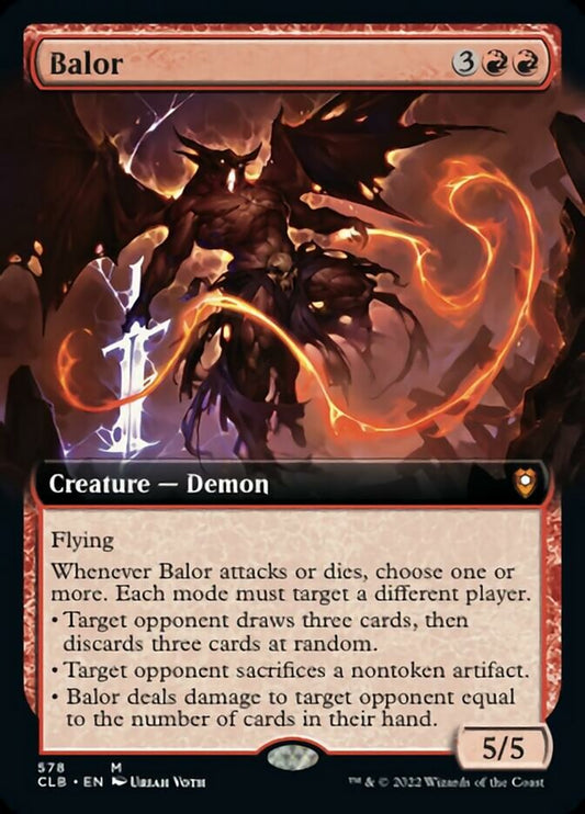 Balor (Extended Art) [Commander Legends: Battle for Baldur's Gate] [Foil]