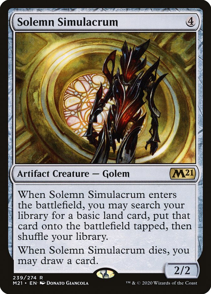 Solemn Simulacrum [Core Set 2021] [Foil]