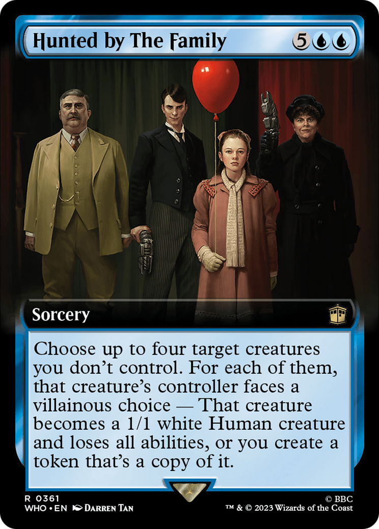 Hunted by The Family (Extended Art) [Doctor Who] [Foil]