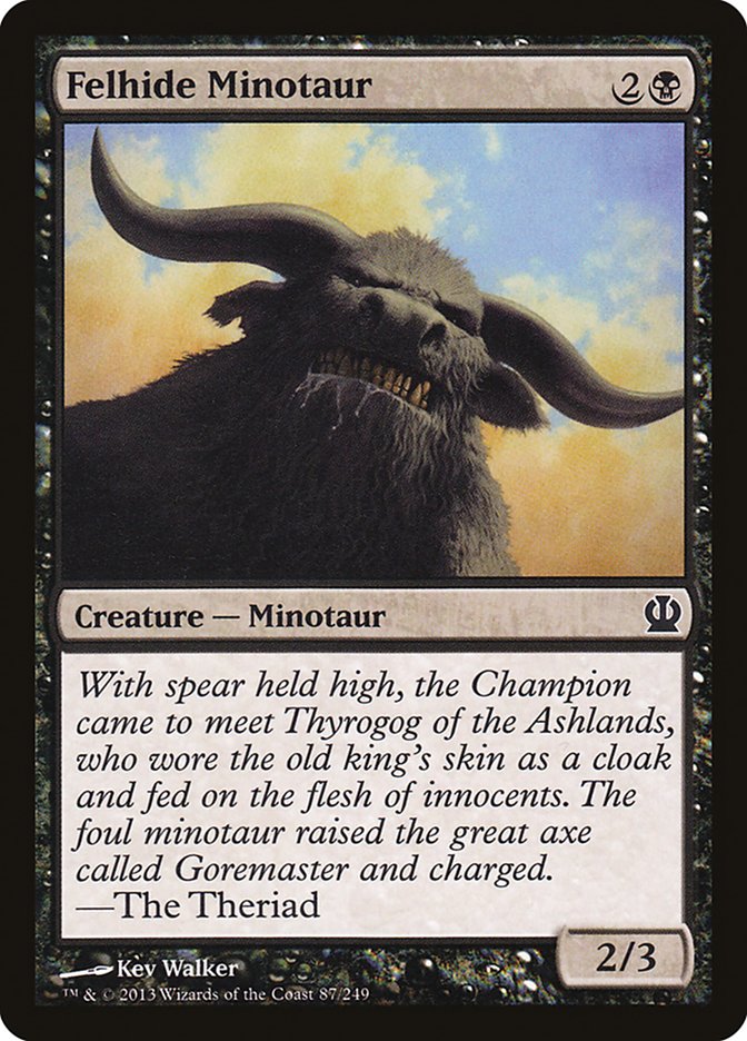 Felhide Minotaur [Theros] [Foil]