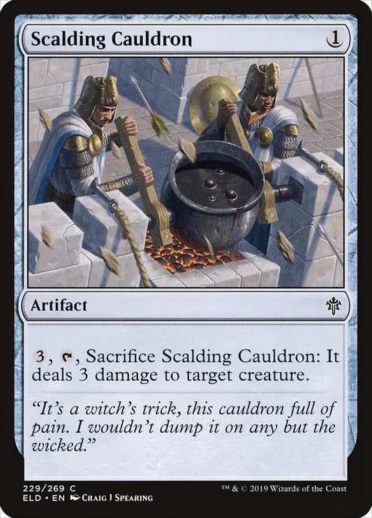 Scalding Cauldron [Throne of Eldraine] [Foil]
