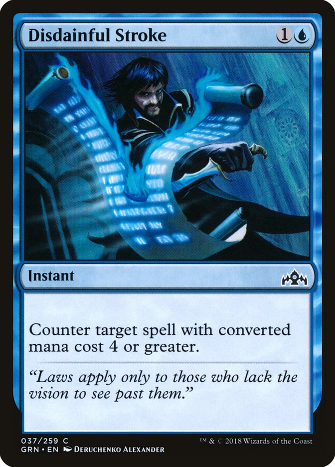 Disdainful Stroke [Guilds of Ravnica] [Foil]
