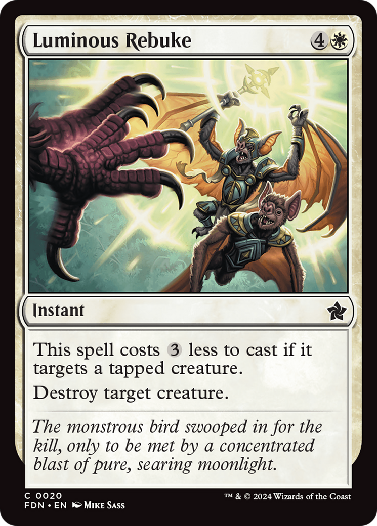 Luminous Rebuke [Foundations] [Foil]