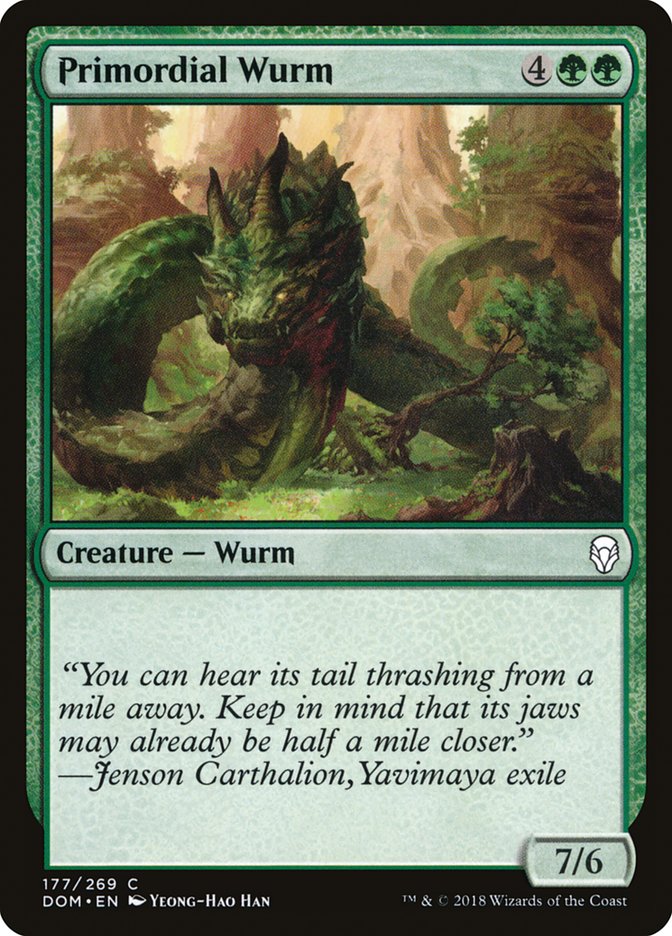 Primordial Wurm [Dominaria] [Foil]