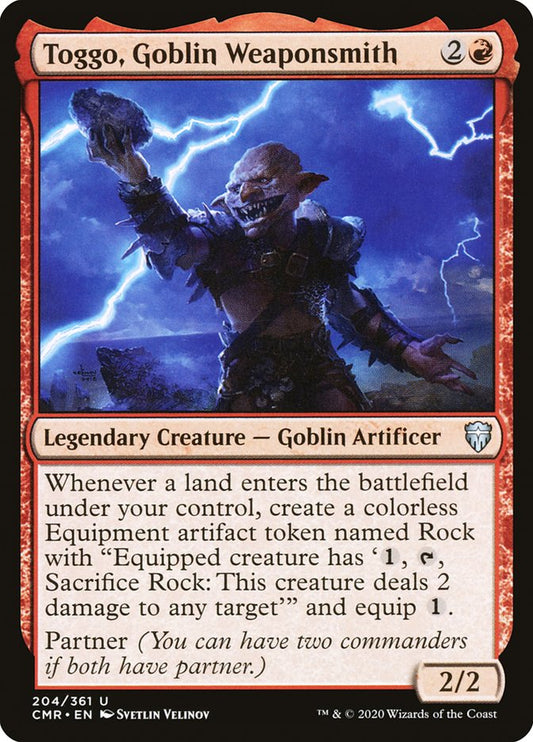 Toggo, Goblin Weaponsmith [Commander Legends] [Foil]