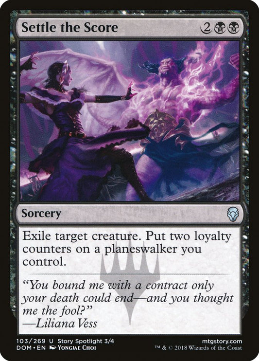 Settle the Score [Dominaria] [Foil]