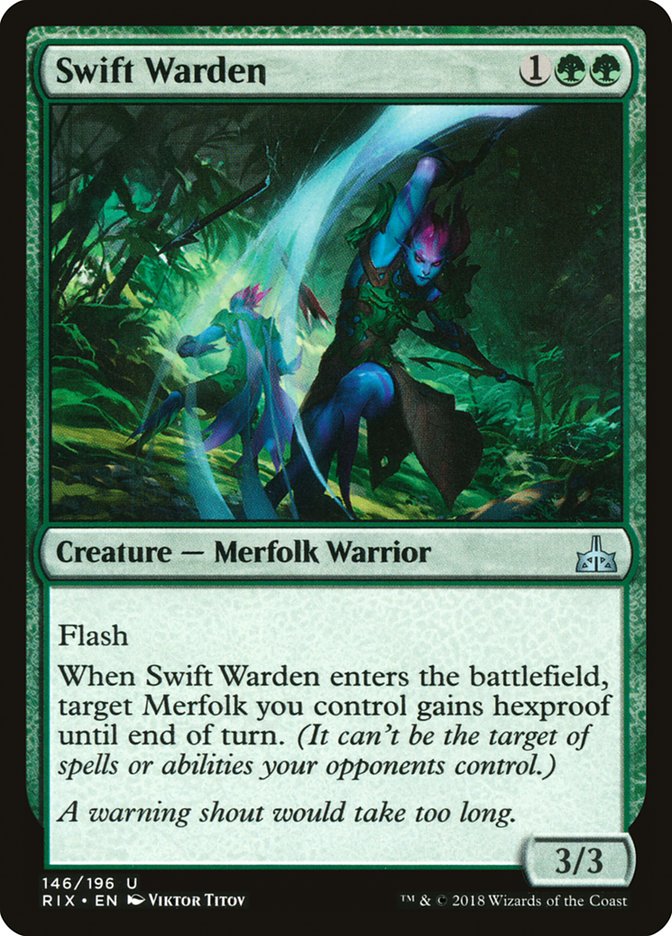 Swift Warden [Rivals of Ixalan] [Foil]