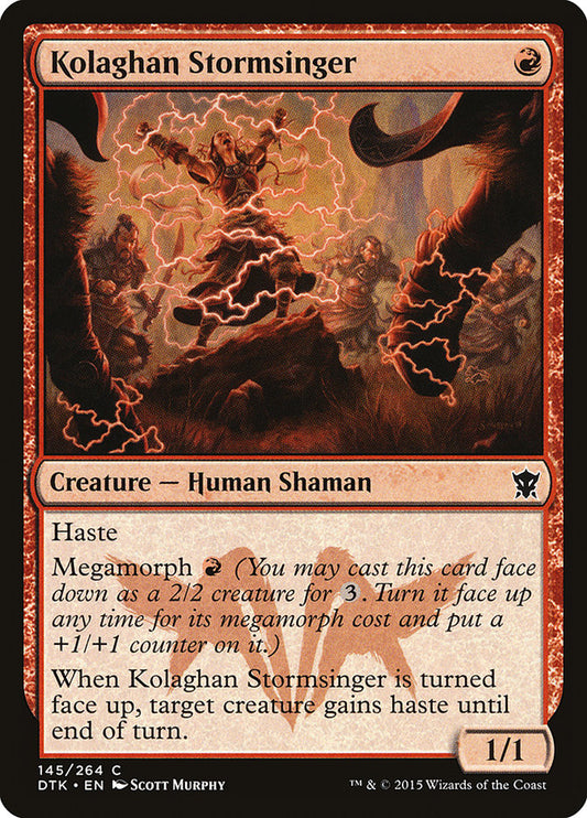 Kolaghan Stormsinger [Dragons of Tarkir] [Foil]