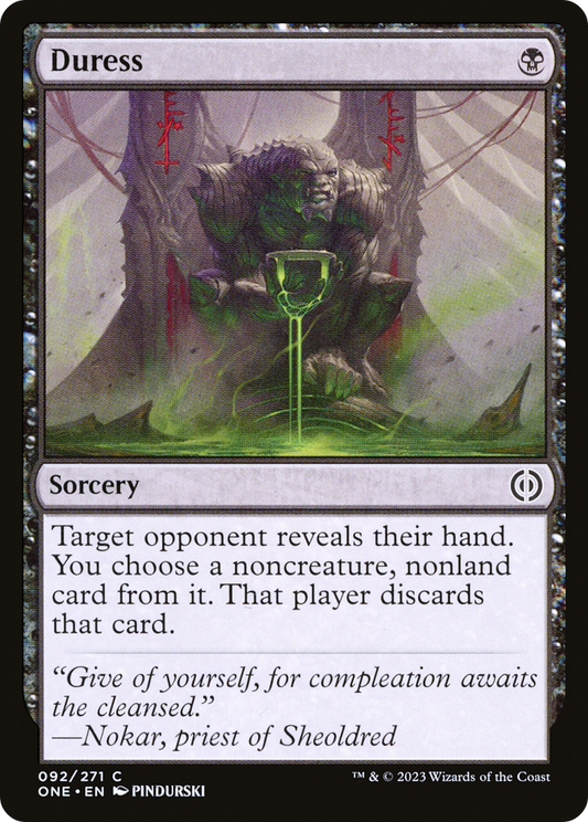 Duress [Phyrexia: All Will Be One] [Foil]