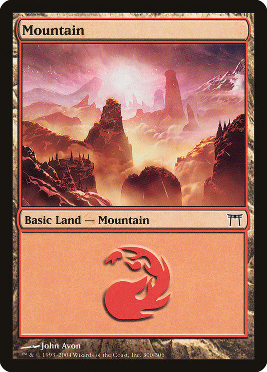 Mountain (300) [Champions of Kamigawa] [Foil]