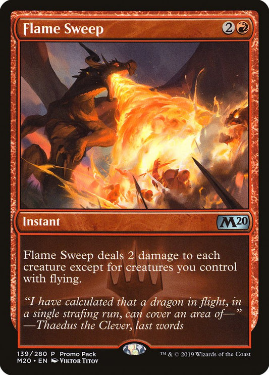 Flame Sweep (Promo Pack) [Core Set 2020 Promos] [Foil]
