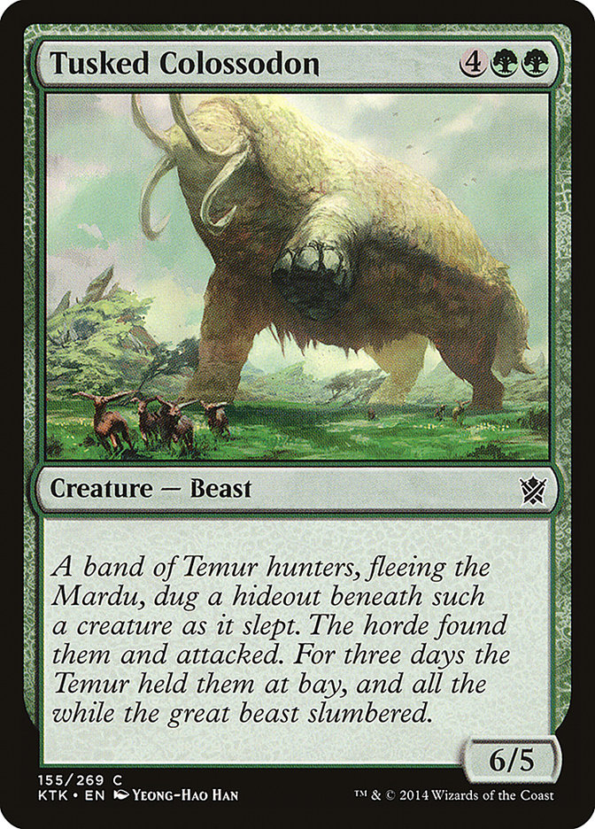 Tusked Colossodon [Khans of Tarkir] [Foil]