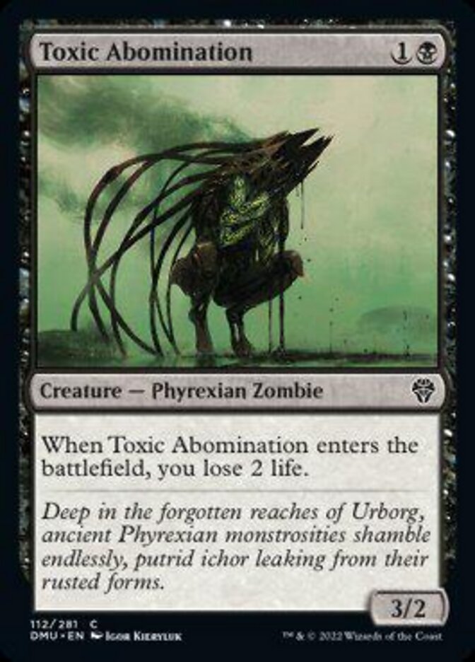 Toxic Abomination [Dominaria United] [Foil]