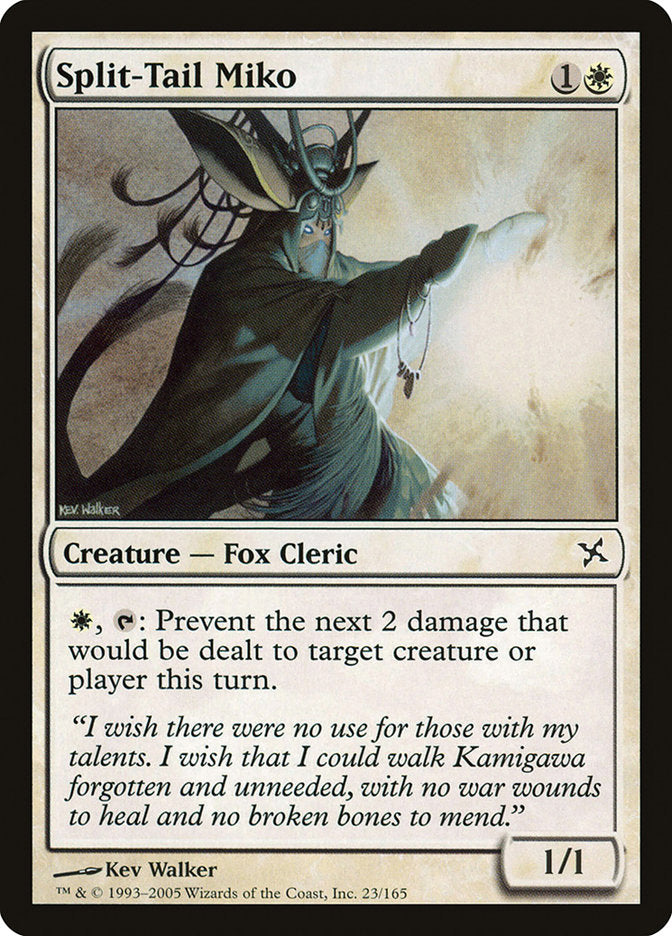 Split-Tail Miko [Betrayers of Kamigawa] [Foil]