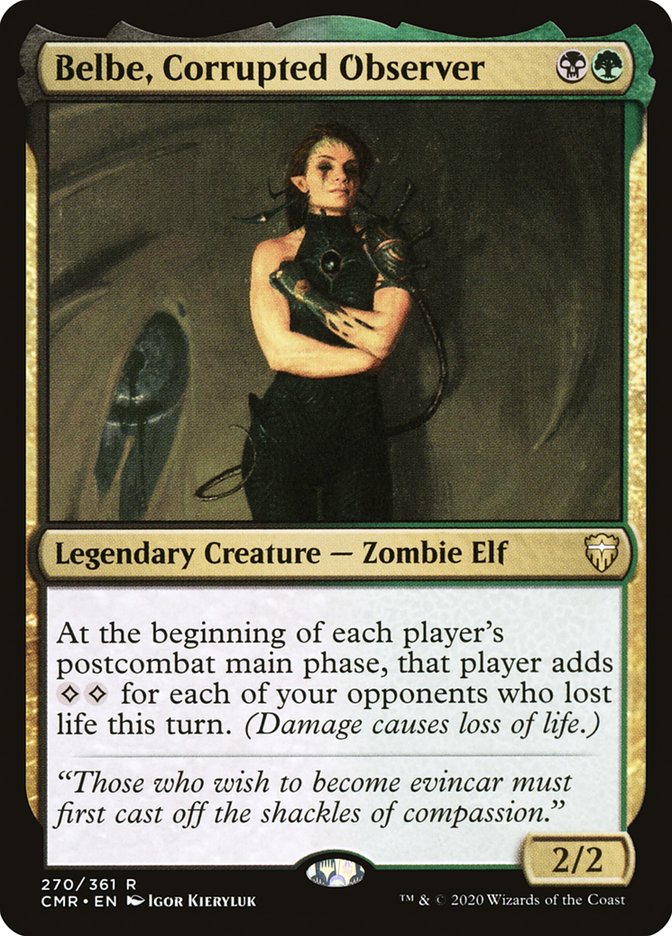 Belbe, Corrupted Observer [Commander Legends] [Foil]